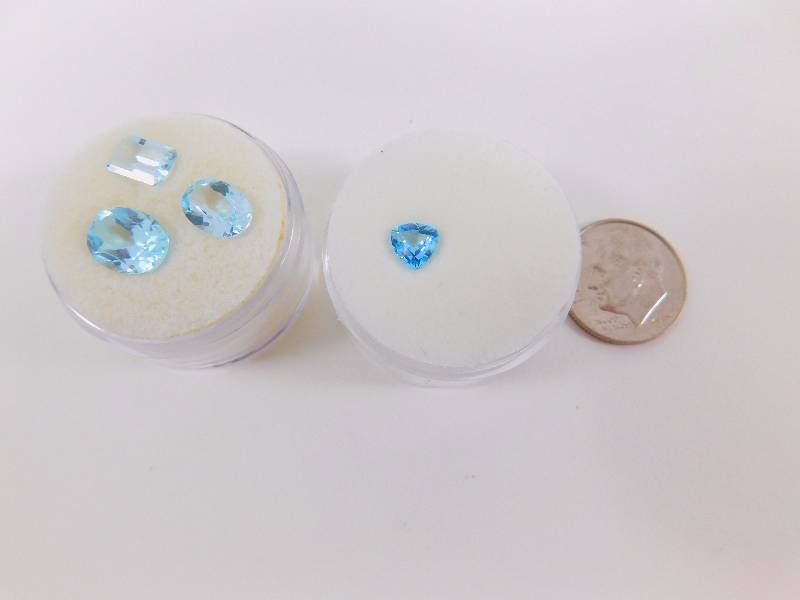 (4) Blue Topaz 5.19 ct