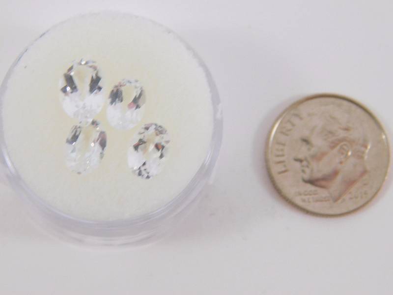 (4) White Topaz 4.14 ct