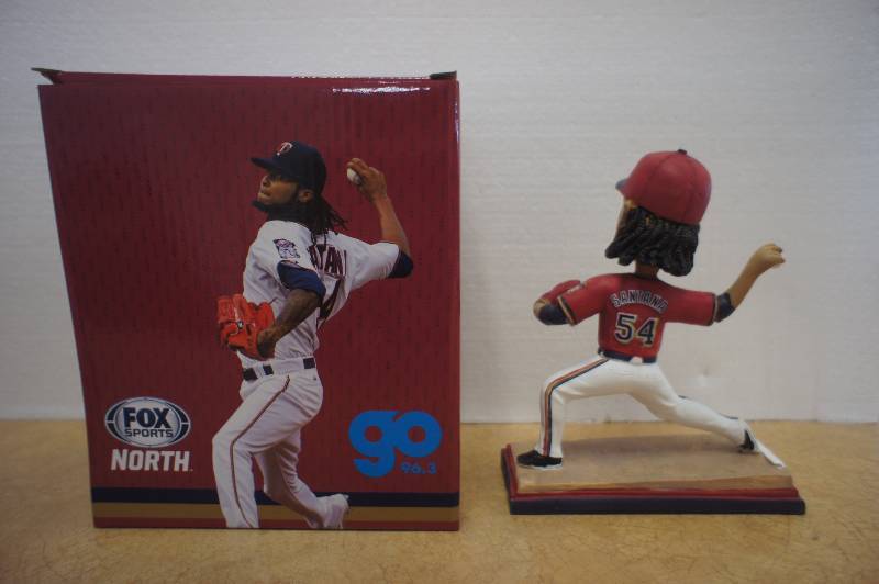 lot 8 image: MINNESOTA TWINS - ERVIN SANTANA - BOBBLEHEAD - NEW IN BOX