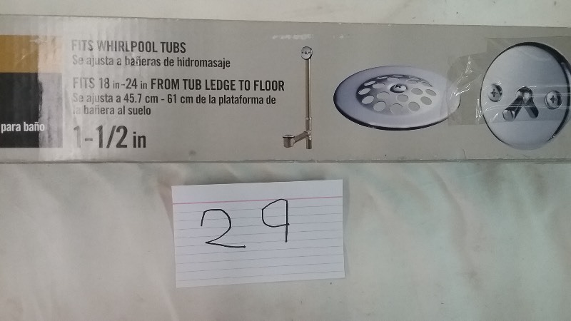 lot 29 image: Ever Bilt, Trip Lever Bath Drain