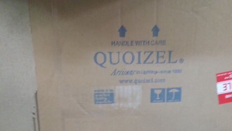 lot 37 image: Quoizel, Taylor 3 Light Vanity