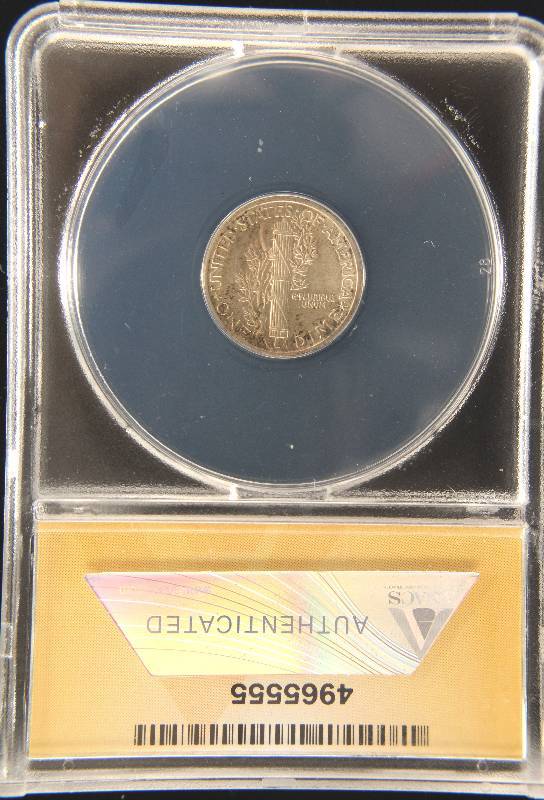 1935 MERCURY SILVER DIME MS63 ANACS
