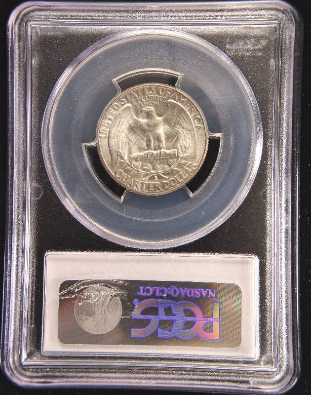 1954-S WASHINGTON SILVER QUARTER MS66 PCGS