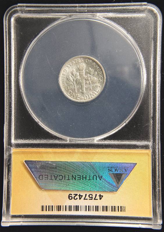 1947-S ROOSEVELT SILVER DIME MS64 ANACS