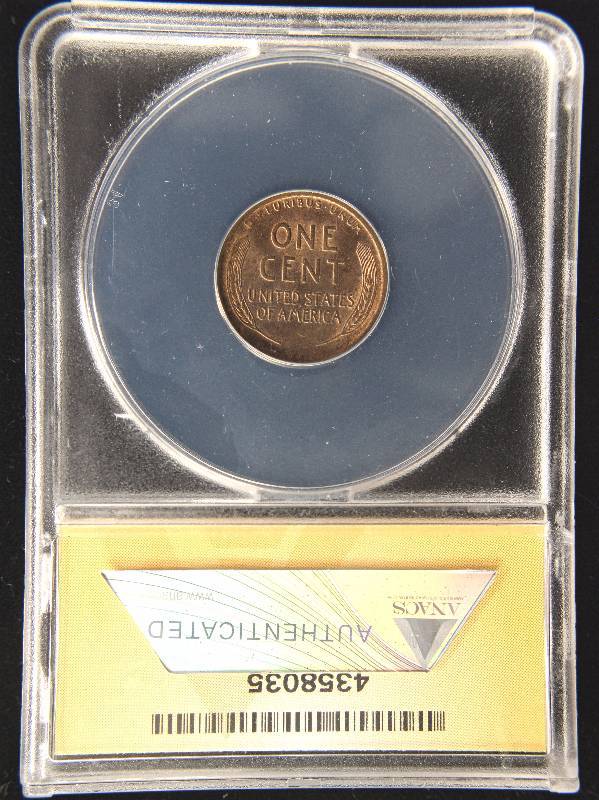 1909 VDB WHEAT CENT MS63 ANACS