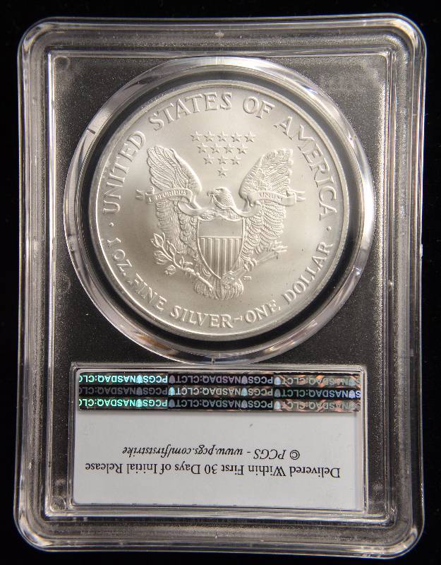 2003 AMERICAN SILVER EAGLE 1 TROY OZ. .999 FINE SILVER MS69 PCGS FIRST STRIKE