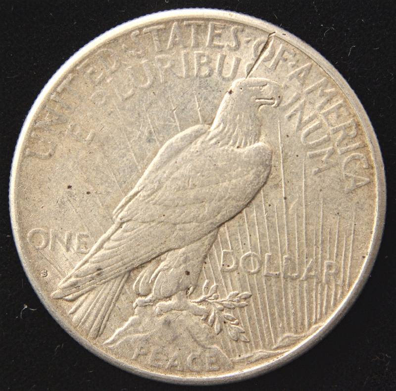 1928-S PEACE SILVER DOLLAR AU DETAILS