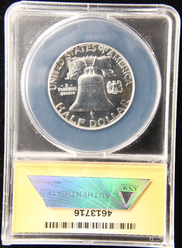1960 PROOF FRANKLIN SILVER HALF DOLLAR PF66 ANACS