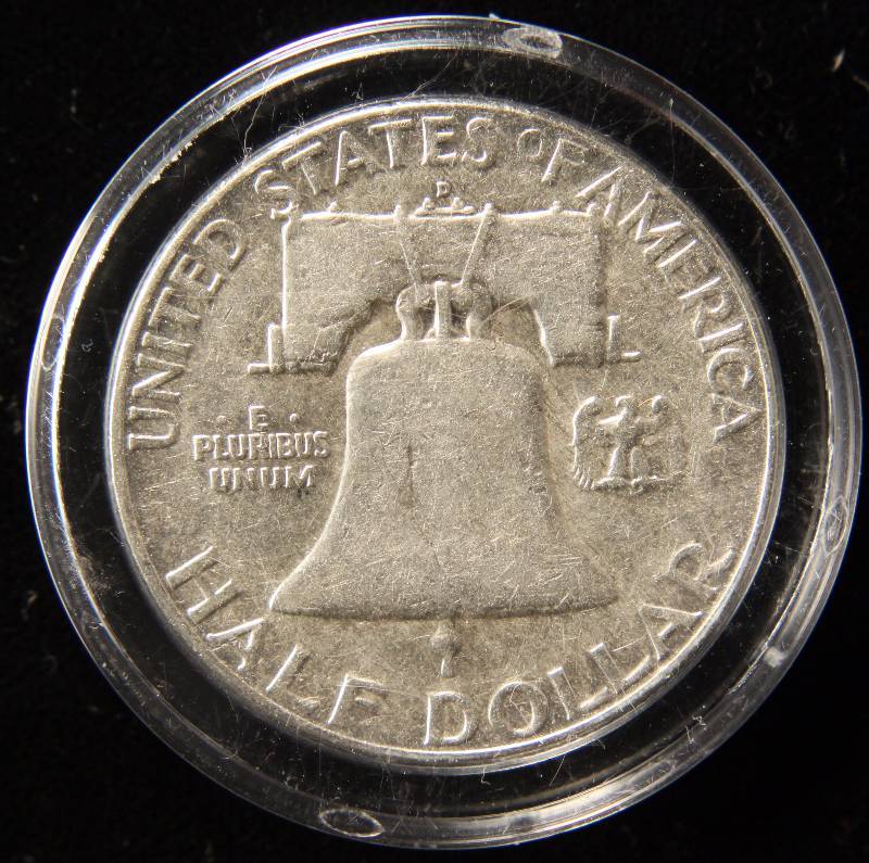1961-D FRANKLIN SILVER HALF DOLLAR IN AIRTITE