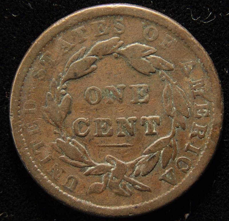 1838 CORONET HEAD US LARGE CENT GOOD