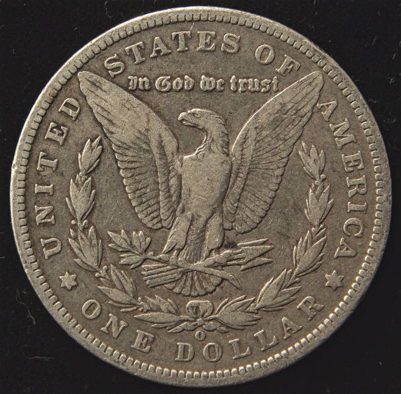 1896-O MORGAN SILVER DOLLAR VF