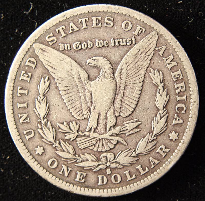 1889-S MORGAN SILVER DOLLAR VF