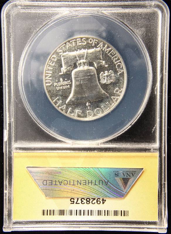 1959 PROOF FRANKLIN SILVER HALF DOLLAR PF67 ANACS