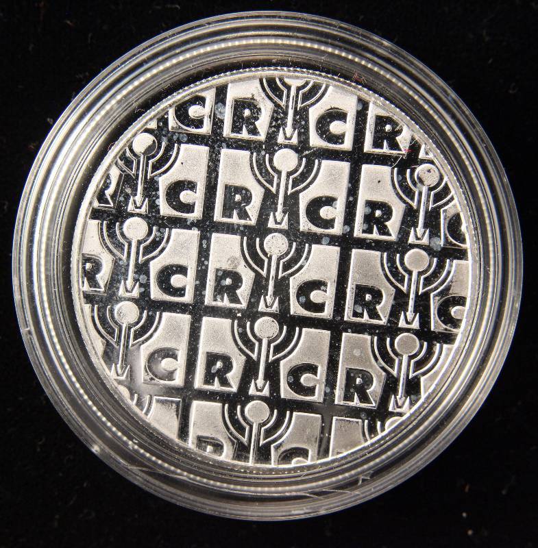 1 TROY OZ. .999 FINE SILVER REPUBLIC METALS IN AIRTITE HOLDER