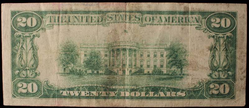 1929 $20 MINNEAPOLIS MN NATIONAL CURRENCY FEDERAL RESERVE NOTE FINE