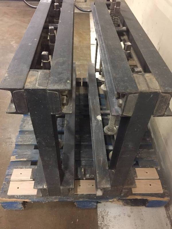 lot 12 image: Pair of Wetzler Sectional Veneer Press Clamps