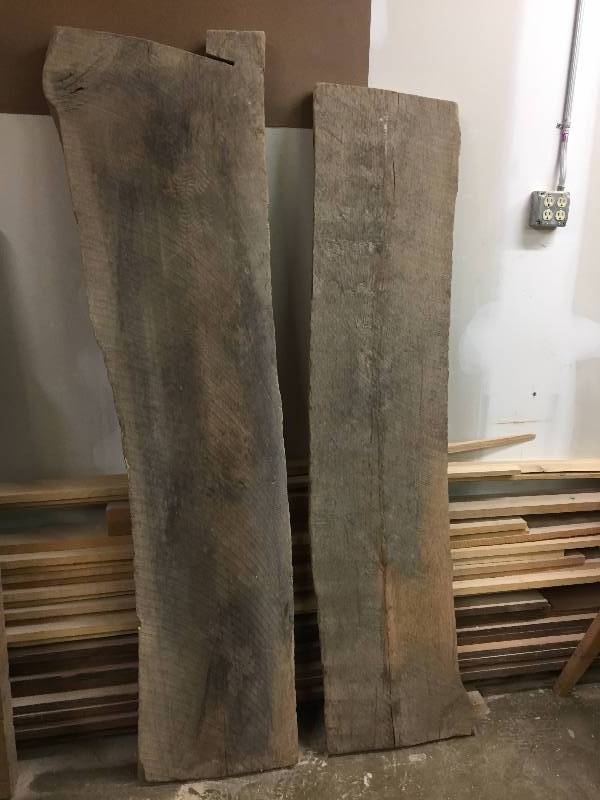 lot 34 image: Thick & Wide Red Oak Slabs