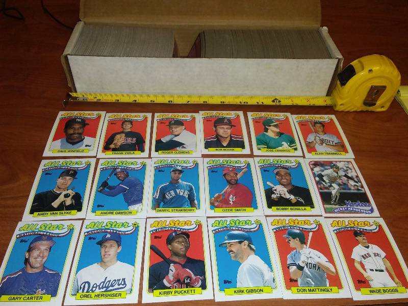lot 91 image: 1989 MLB 1989 Topps trading cards - 800