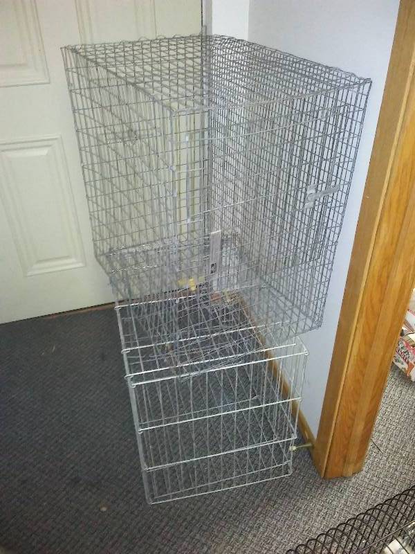 lot 102 image: Critter Cages (2) Wood stream