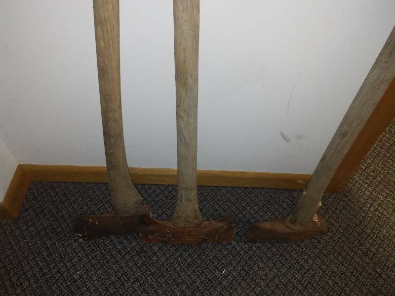 lot 108 image: Axes (2) and Splitting Mall, single and double head axe