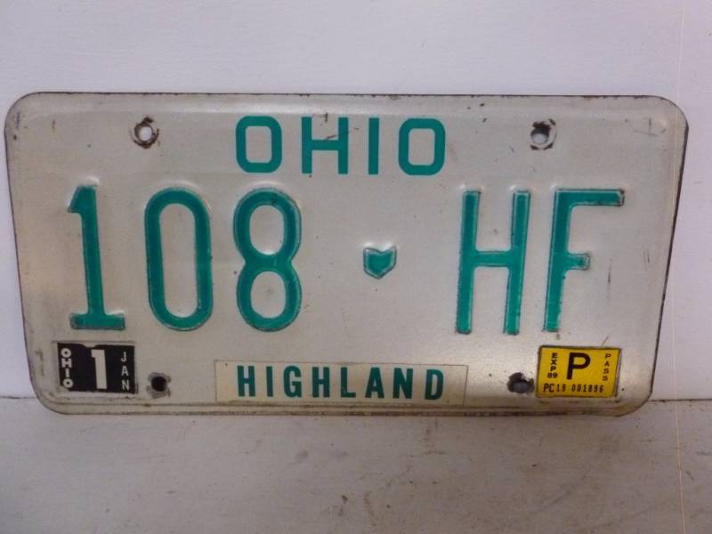 lot 135 image: License Plate