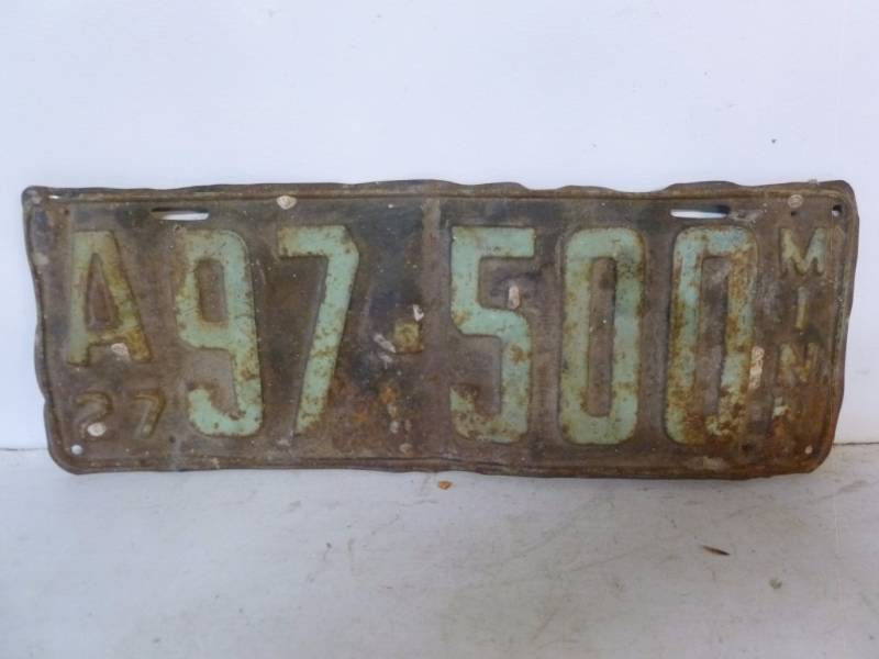 lot 169 image: Antique License Plate