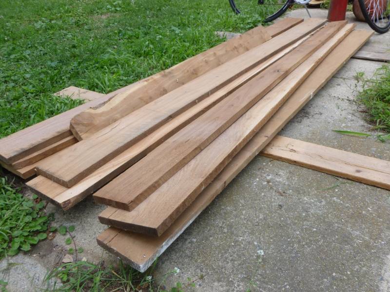 lot 21 image: Rough Cut Oak Boards