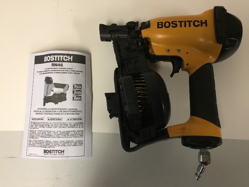 lot 10 image: Pneumatic Roofing Nailer - Bostitch RN46