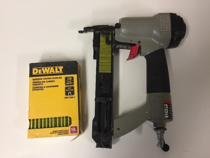 lot 28 image: Narrow Crown Stapler Porter Cable NS 100A