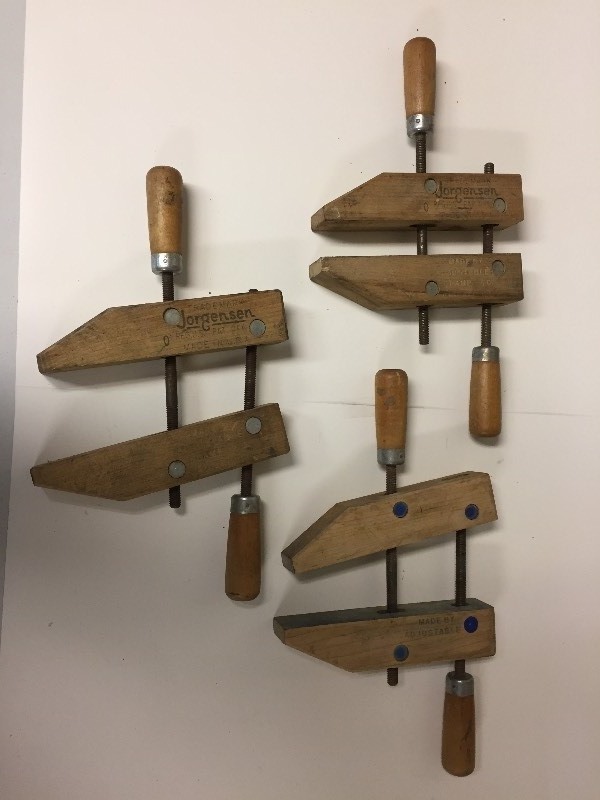 lot 37 image: Jorgensen Adjustable Wood Clamps - Qty 3