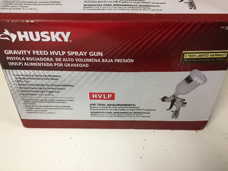 lot 76 image: Spray Gun - Gravity Feed HVLP - Husky