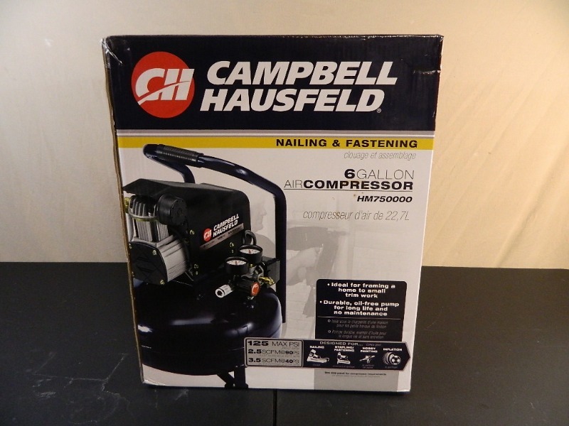lot 20 image: Brand New Campbell Hausfeld 6 Gallon Air Compressor