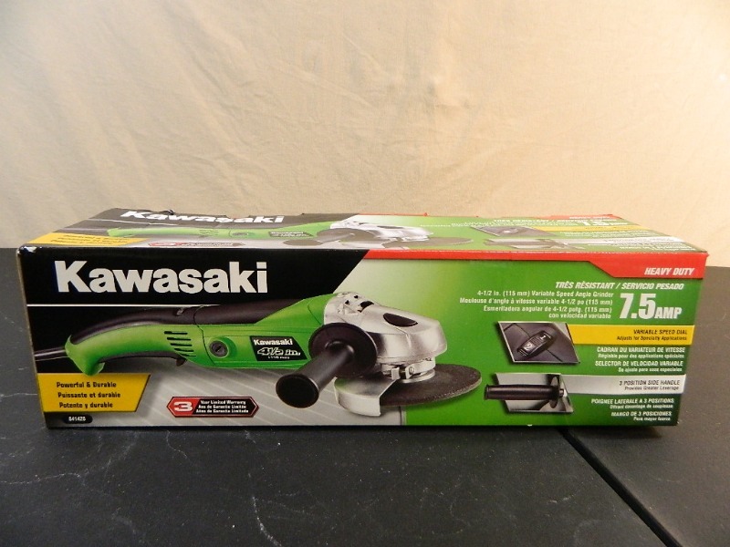 lot 40 image: New Kawasaki Heavy Duty Grinder
