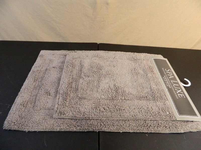 lot 55 image: New 2 PC Bath Rug Set