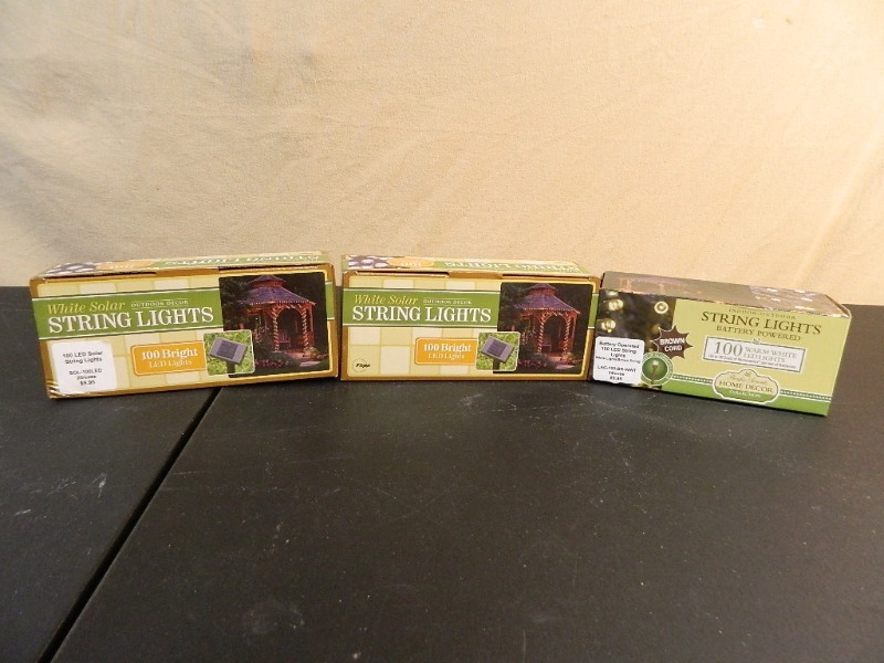 lot 87 image: 3 New Sets of LED Lights