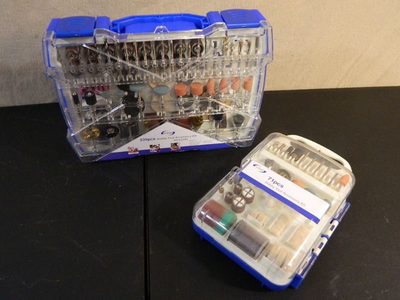 lot 111 image: New 239 Pc Hobby Tool Accessory Kit and New 71 Pc Hobby Tool Accessory Kit