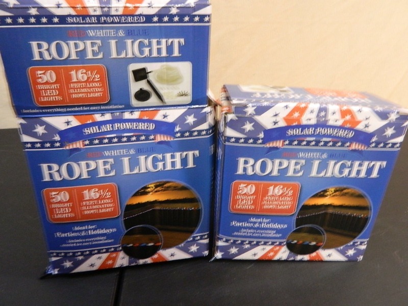 lot 139 image: 2 New Solar Powered Rope Lights