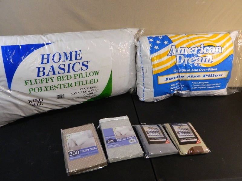 lot 156 image: New Pillows and New Pillowcases