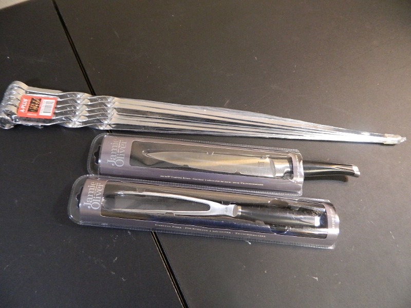 lot 191 image: New BBQ Skewers and New Knife