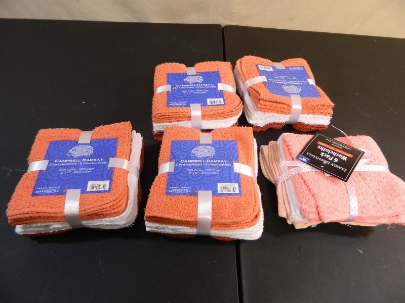 lot 204 image: 30 New Washclothes