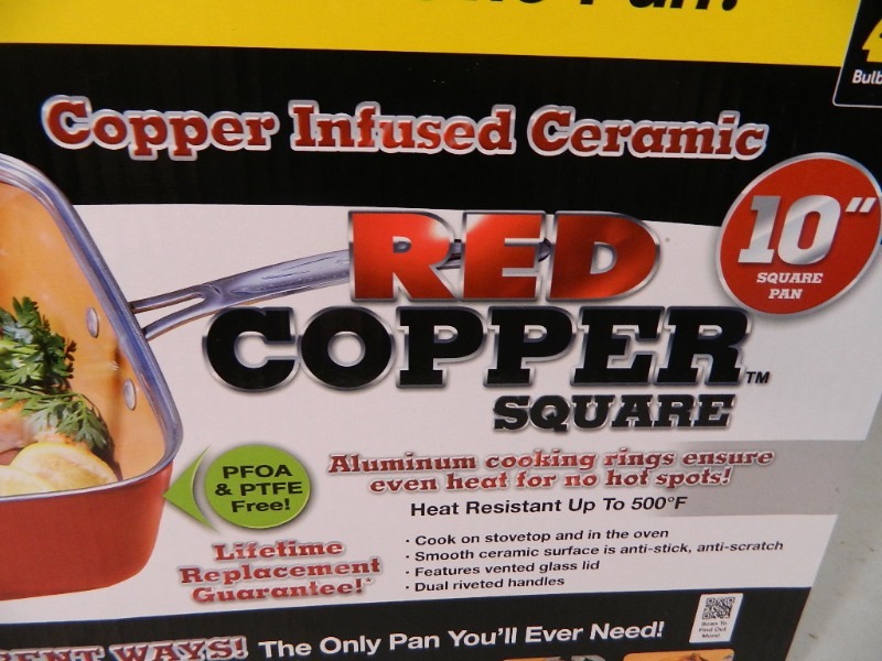 lot 51A image: New 5 pc Copper Fryer Set