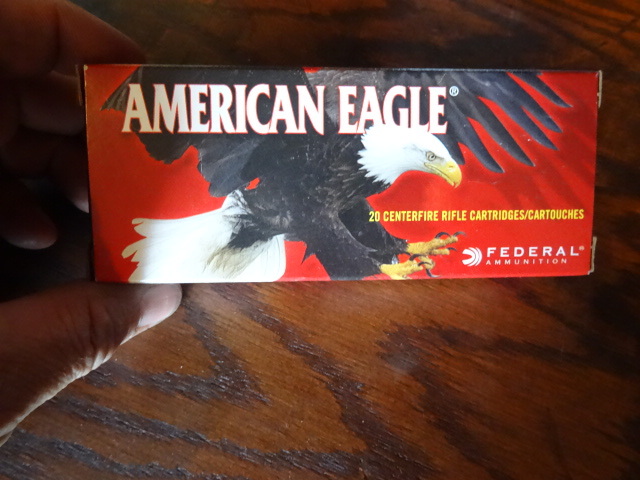 American Eagle 7.62 x 39mm Soviet 124 grain full metal jacket. A76239A. 20 shells per box. 1 box