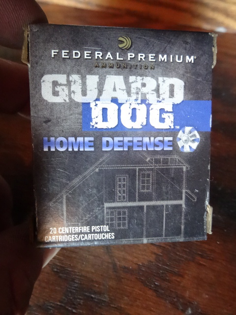 Federal Premium Guard Dog Home Defense 9mm Luger. 105 grain guard dog. PD9GRD. 20 bullets per box. 1 box.