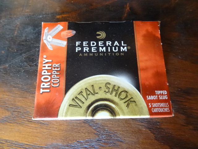 Federal Premium 20 Ga 2 34 in 225 grain trophy copper sabot slug. P208TC. 5 bullets per box. 1 box.