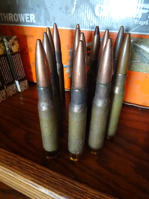 50 caliber bullets. Qty 13. Trophy bonded.