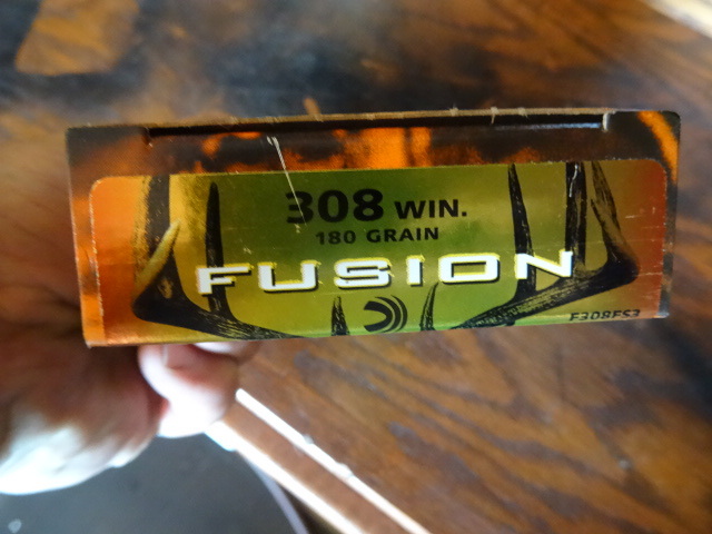 Fusion 308 Win. 180 grain. F308FS3. 20 bullets per box. 1 Box