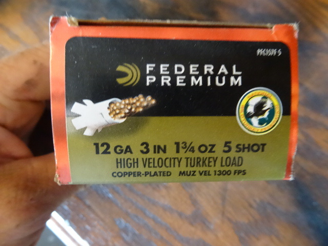 Federal premium Turkey load. 12ga 3 in 1 14 oz. 5 shot. 10 per box. 1 Box. PFC157F5