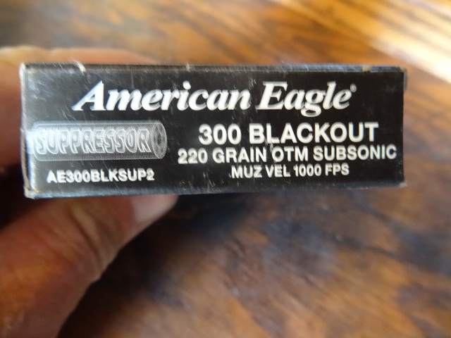 American Eagle 300 Blackout 220 grain OTM subsonic supressor. 20 bullets per box. 1 Box