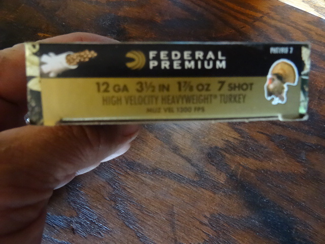 Federal Premium Heavy weight Turkey shells. 12 ga 3 12 in. 1 78 oz. 7 shot. PHT191F7. 5 shells per box. 1 box