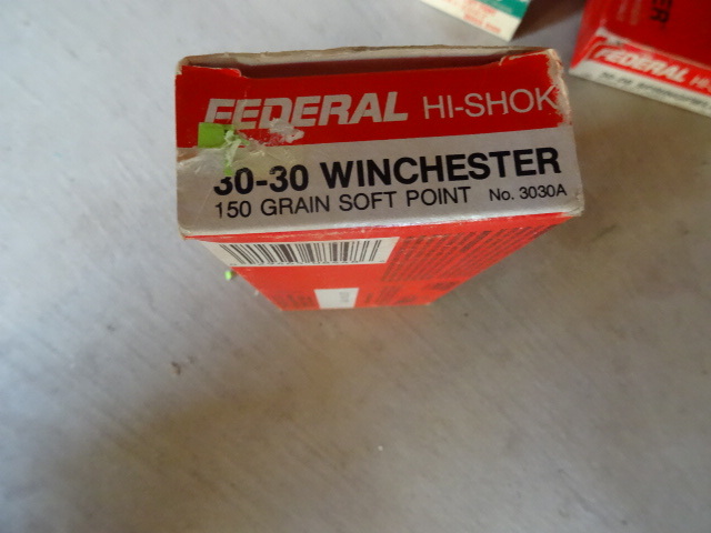 Federal hi power bullets. 30-30 Winchester 150 grain soft point. 3030A. 20 bullets per box. 1 box